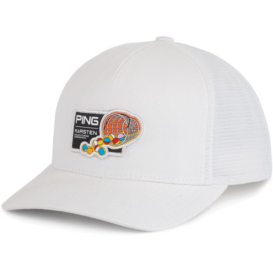 Ping Buckets Hat - White