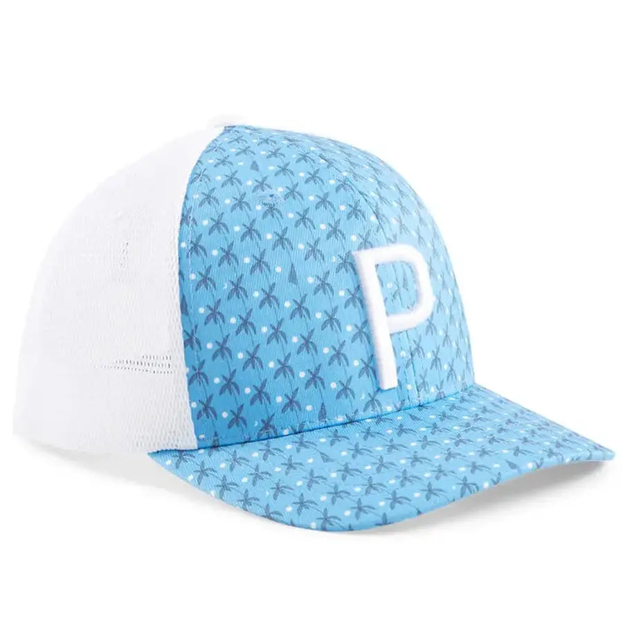 Puma Palms Trucker Cap - White/Blue