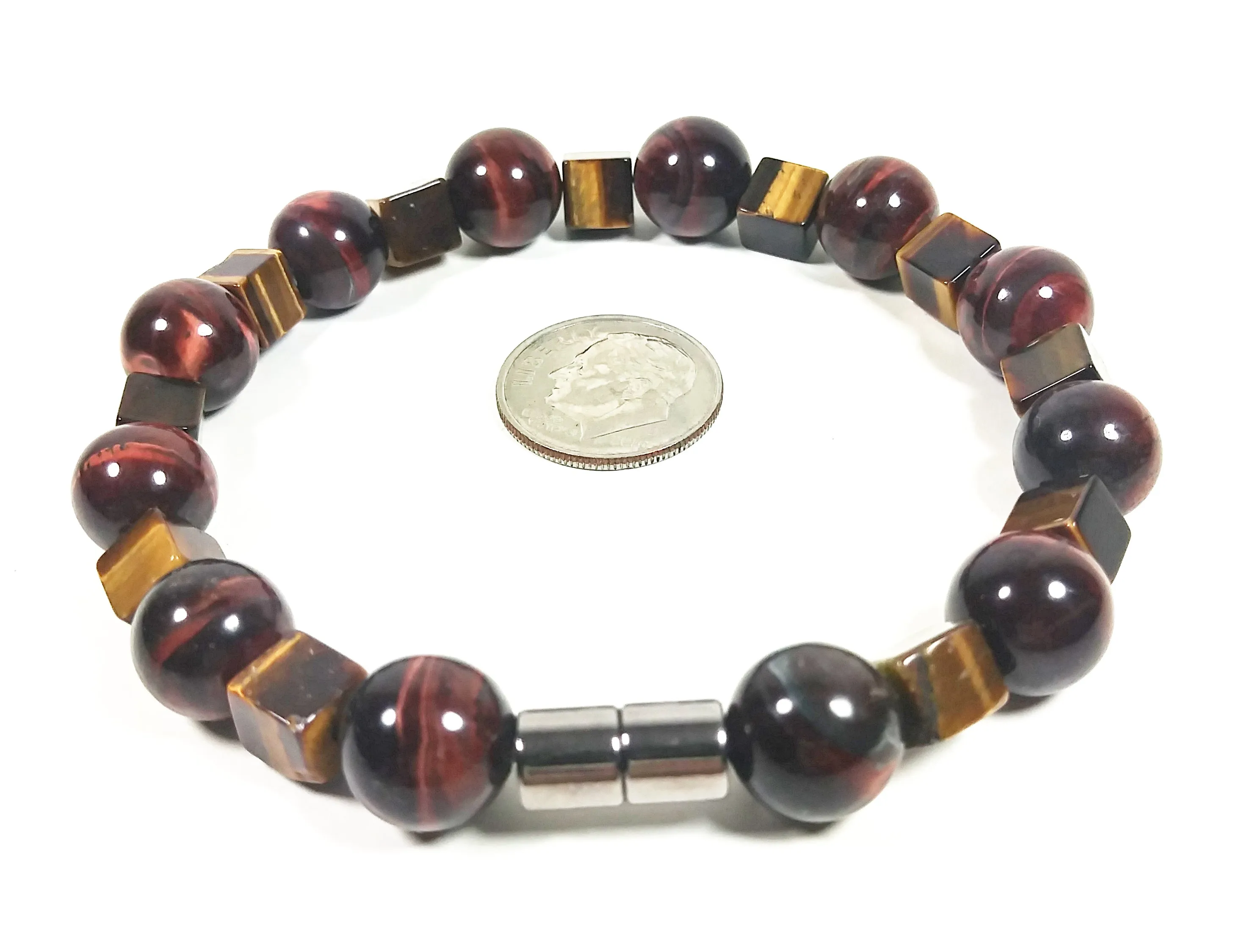 Red & Yellow Tiger Eye Bracelet