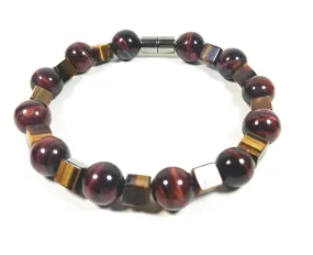 Red & Yellow Tiger Eye Bracelet