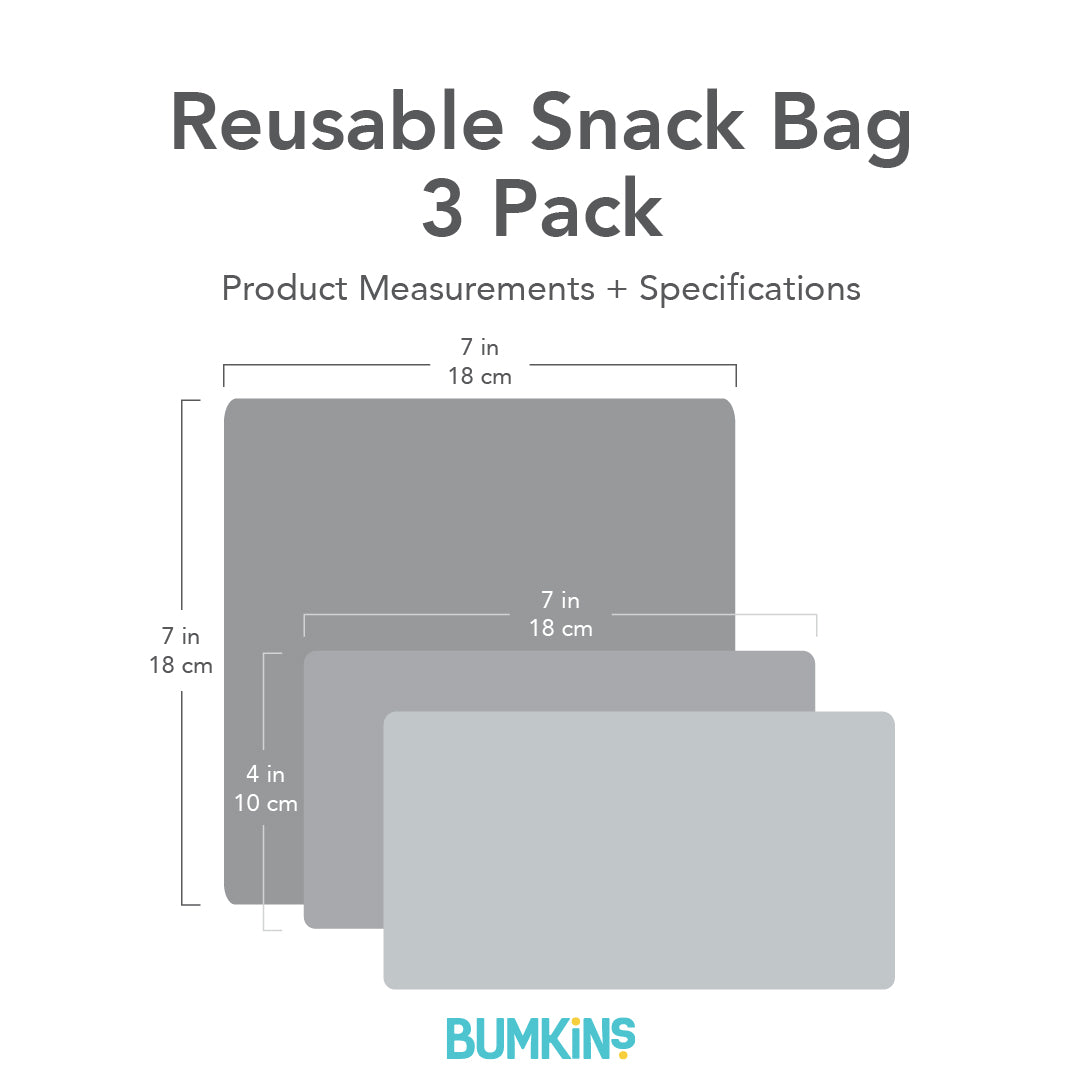 Reusable Snack Bag, 3-Pack: Super Mario Power Up