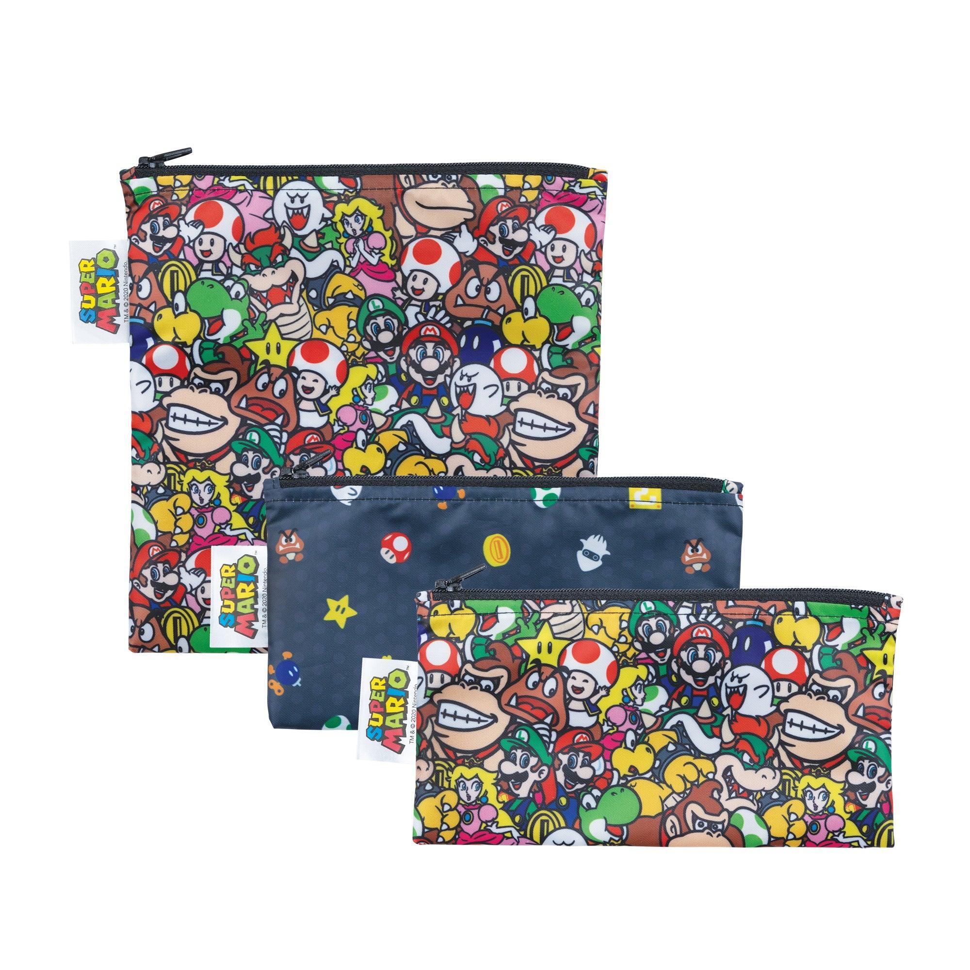 Reusable Snack Bag, 3-Pack: Super Mario Power Up