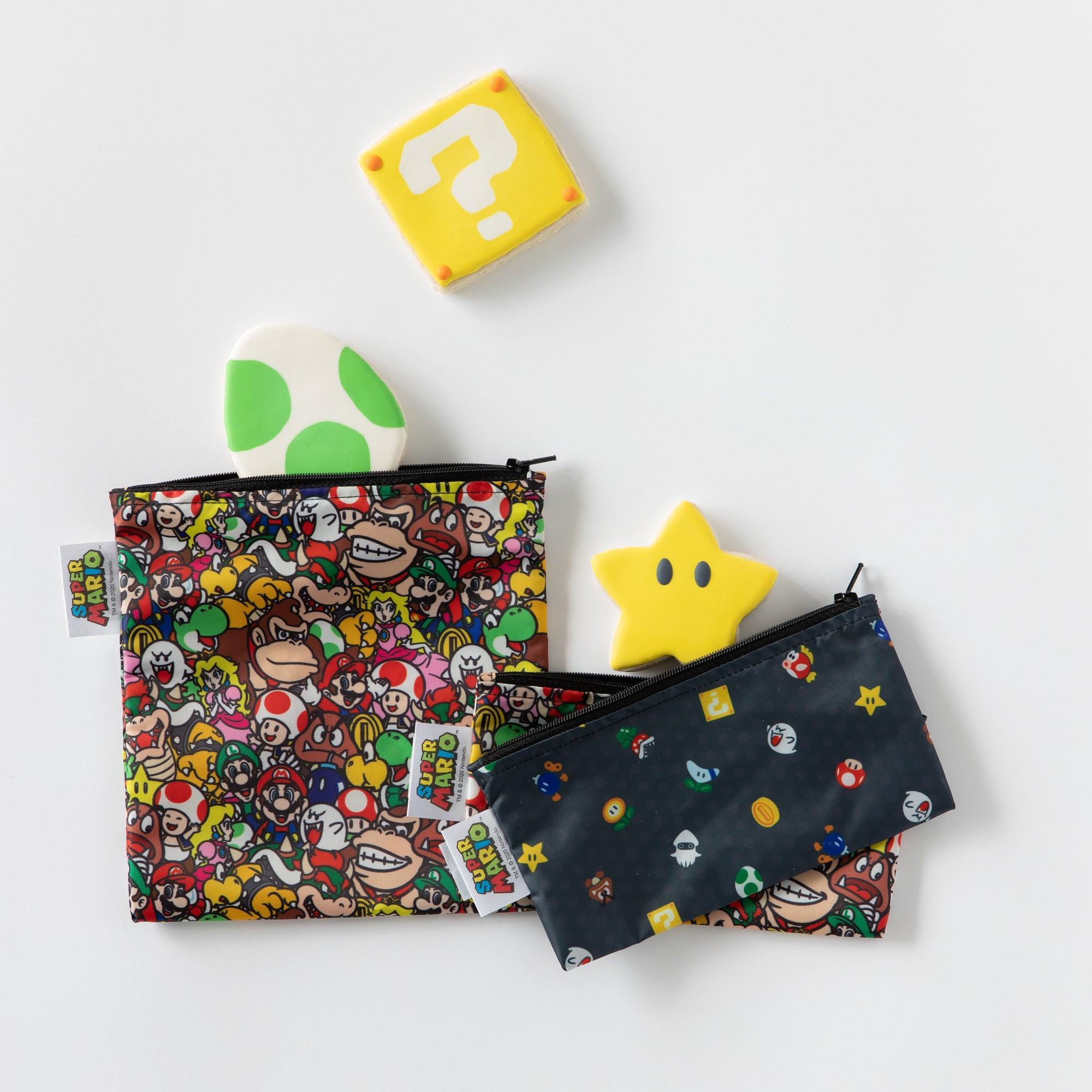 Reusable Snack Bag, 3-Pack: Super Mario Power Up