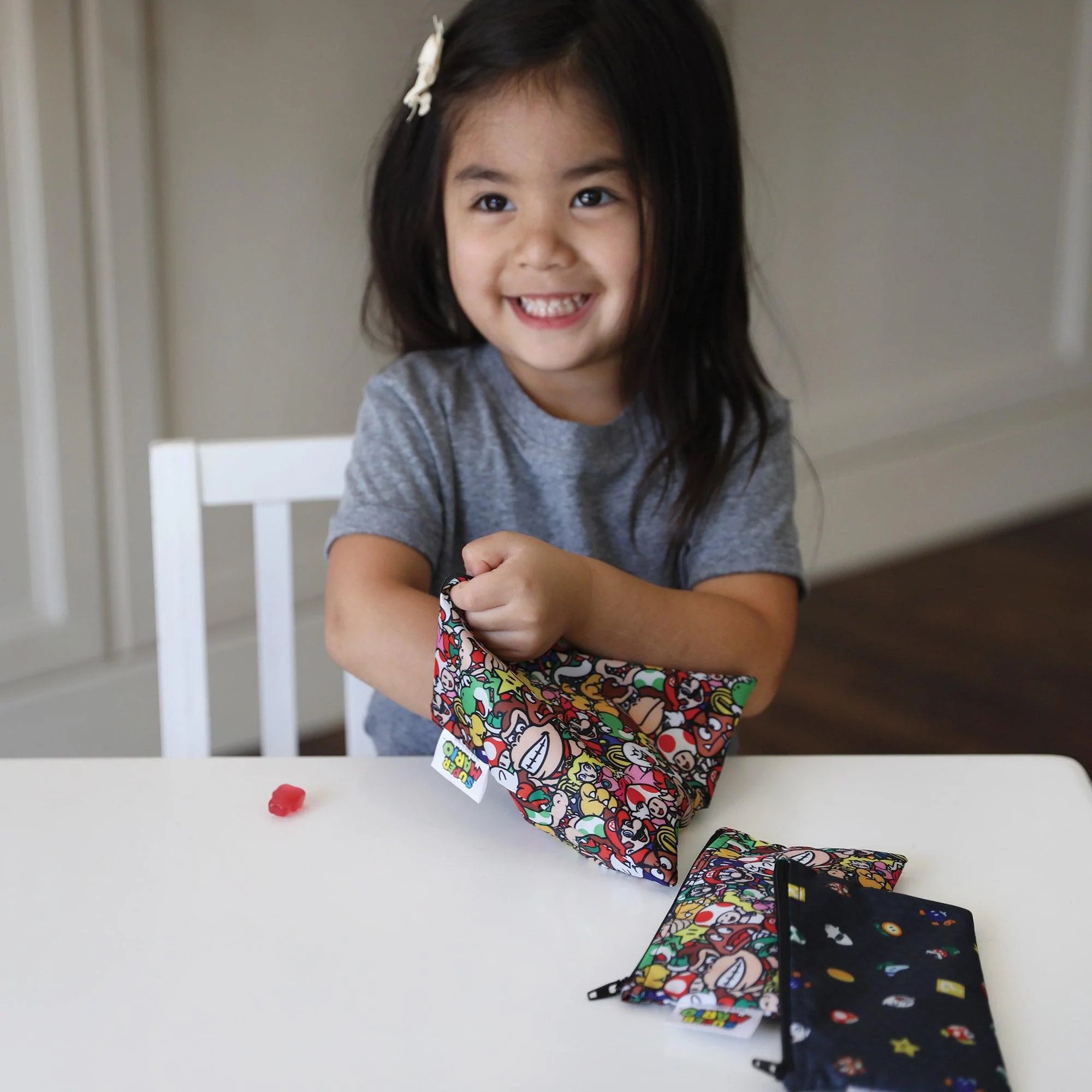 Reusable Snack Bag, 3-Pack: Super Mario Power Up