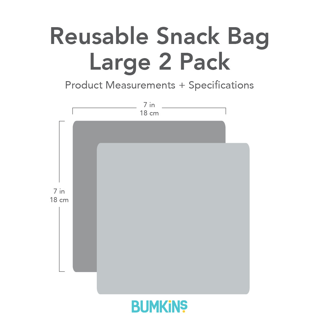 Reusable Snack Bag, Large 2-Pack: Be Kind