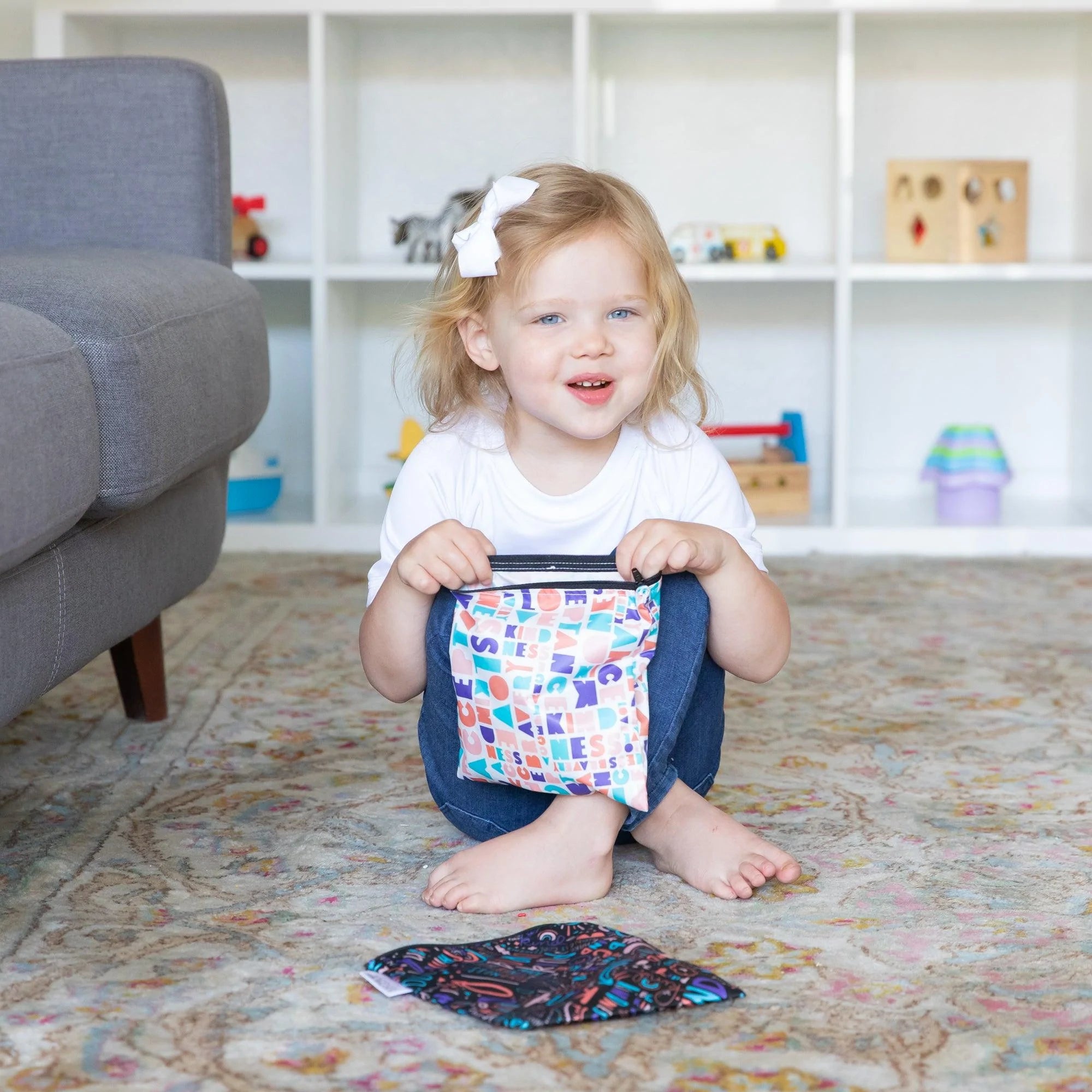 Reusable Snack Bag, Large 2-Pack: Channel Kindness & Elements of Kindness