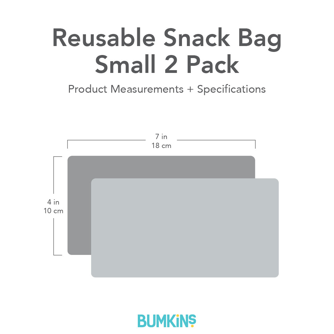 Reusable Snack Bag, Small 2-Pack: XOXO & Hearts