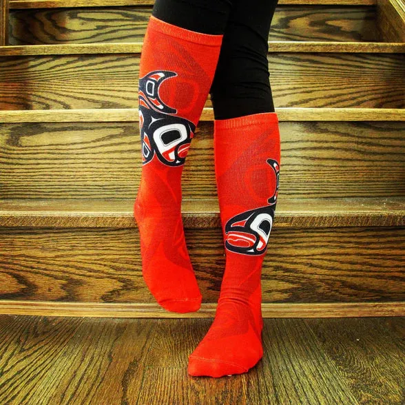 Salmon by Jamie Sterritt Art Socks