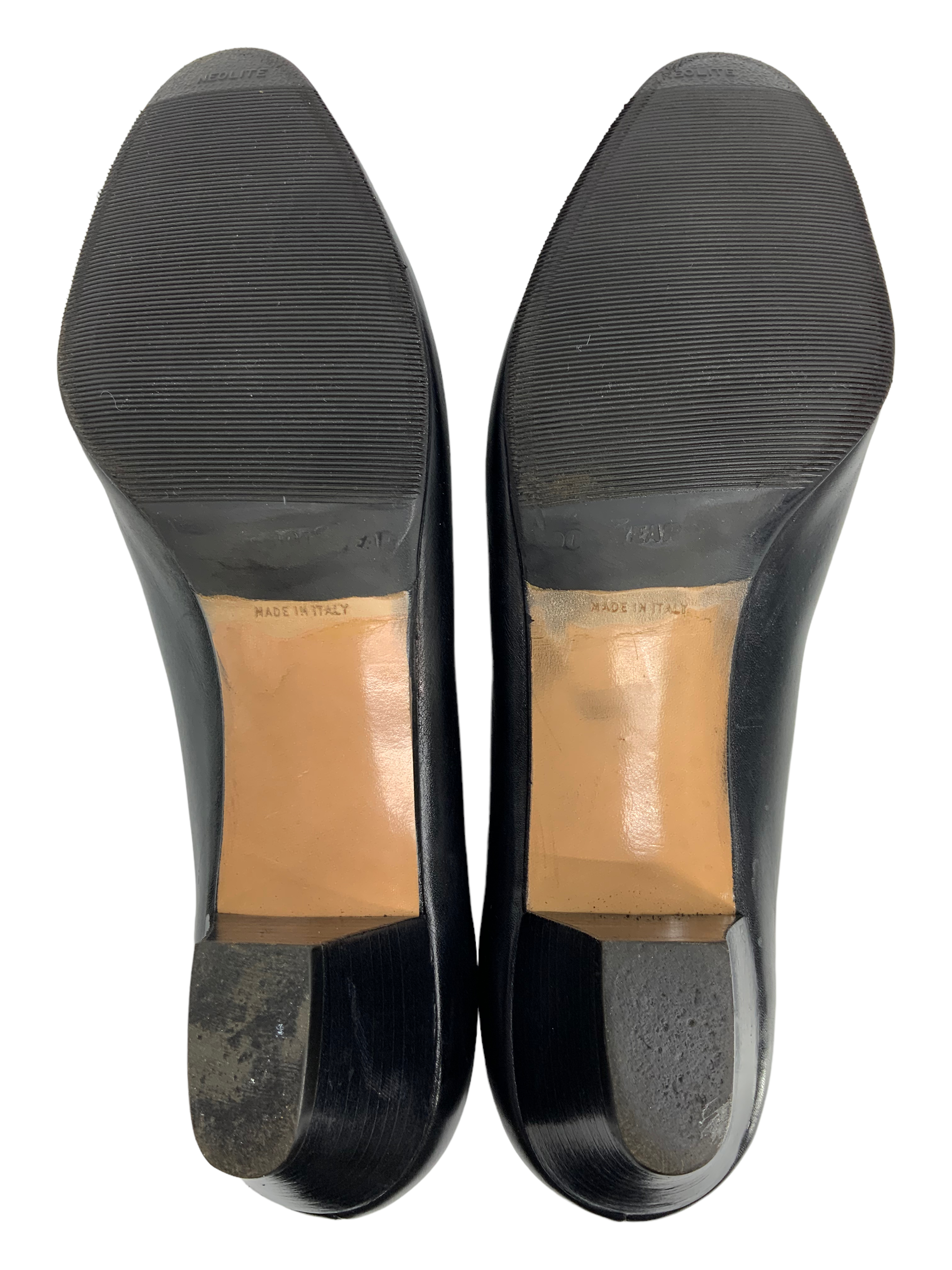 Salvatore Ferragamo Leather Logo Pumps Size 7