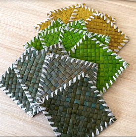 Square Pandan Coasters (Set of 6)