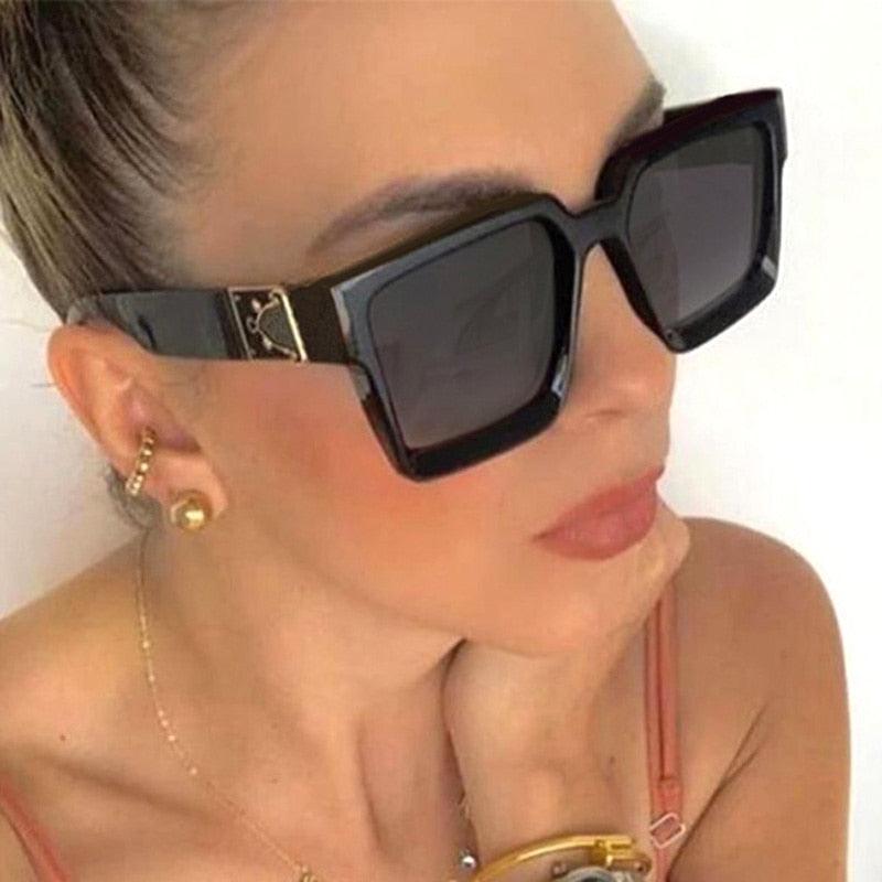 Square Steampunk Cool Oversize Sunglasses Superstar