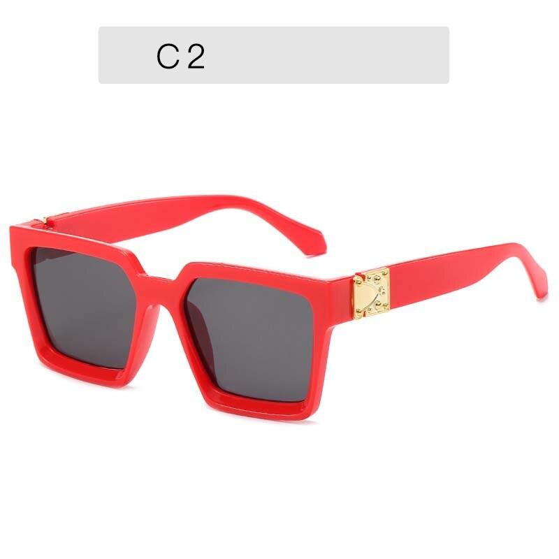 Square Steampunk Cool Oversize Sunglasses Superstar