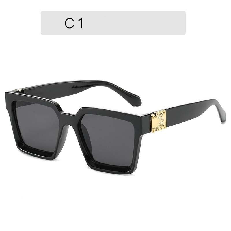 Square Steampunk Cool Oversize Sunglasses Superstar