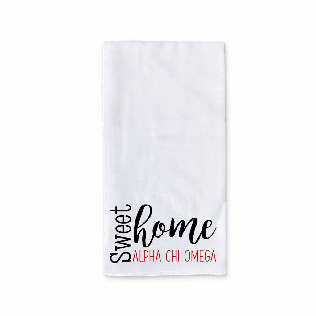 Sweet Home Alpha Chi Omega Sorority Kitchen Towel