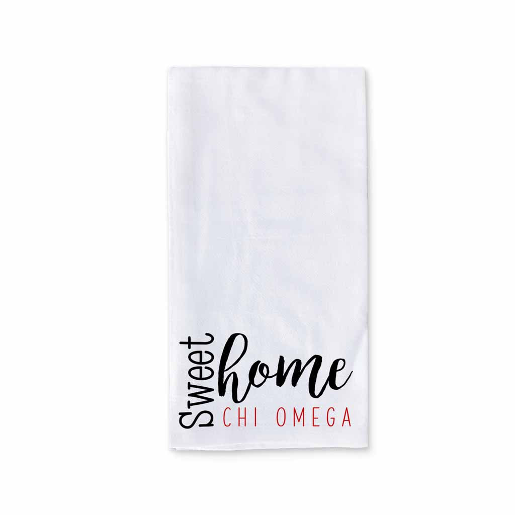 Sweet Home Chi Omega Sorority Kitchen Towel