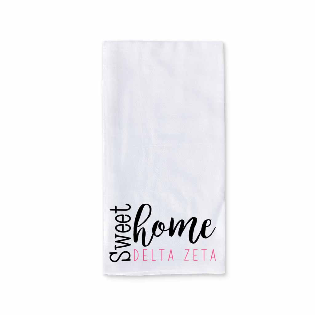 Sweet Home Delta Zeta Sorority Kitchen Towel