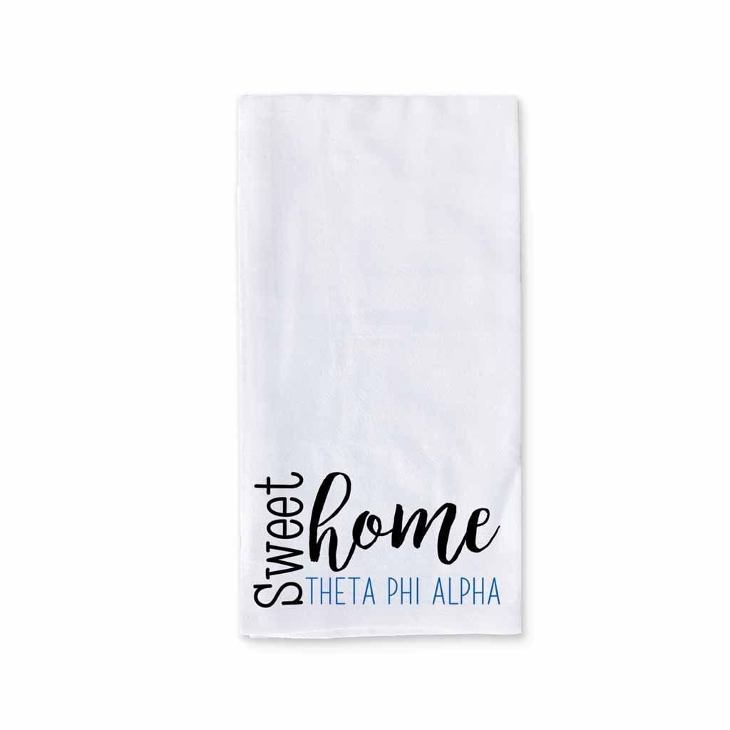 Sweet Home Theta Phi Alpha Sorority Kitchen Towel