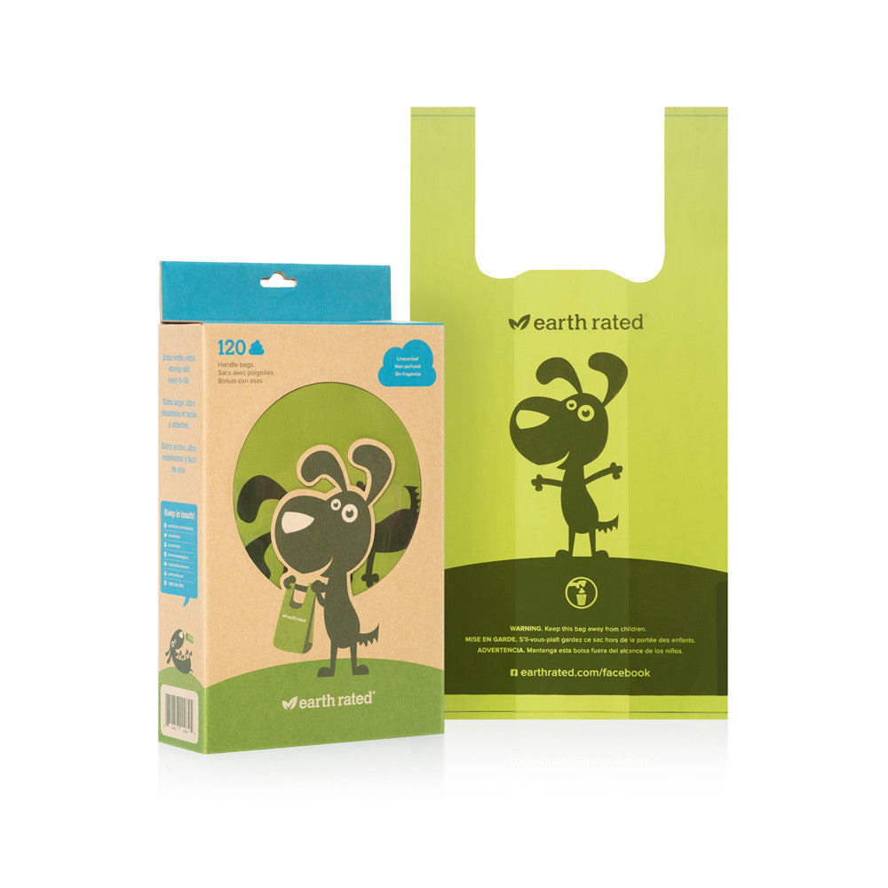 Unscented Pet Waste Handle Bags