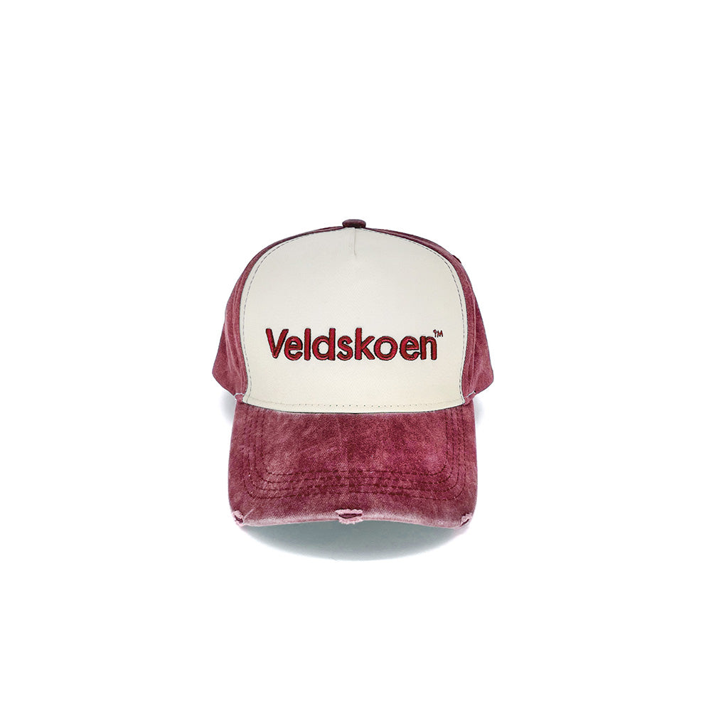 Veldskoen Maroon Stone Washed Cap