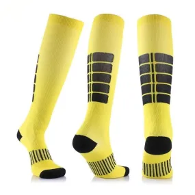 Yellow Blood Circulation Promotion Slimming Compression Socks for Men