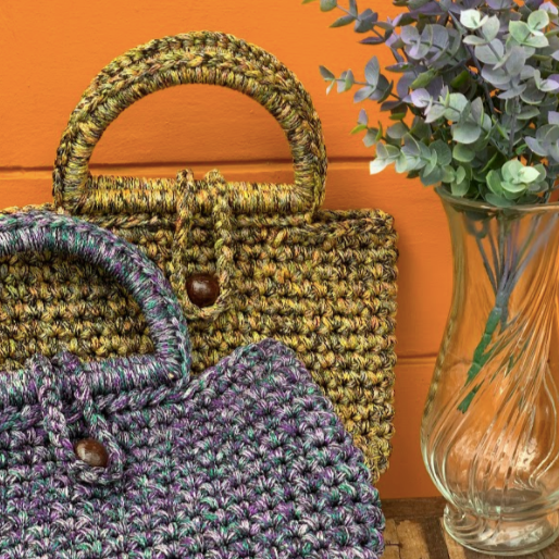 Zian Macramé Handbag (Yellow)