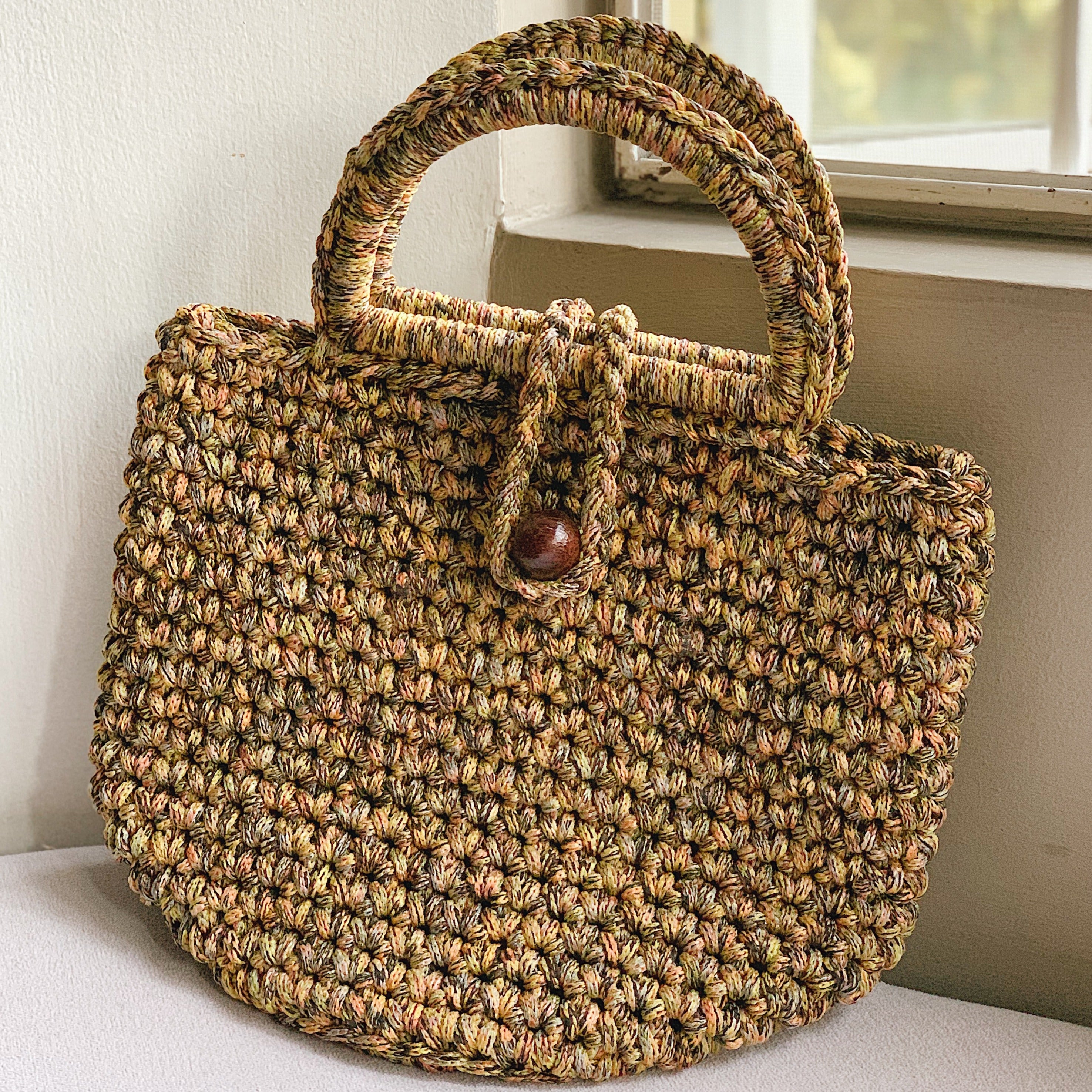 Zian Macramé Handbag (Yellow)